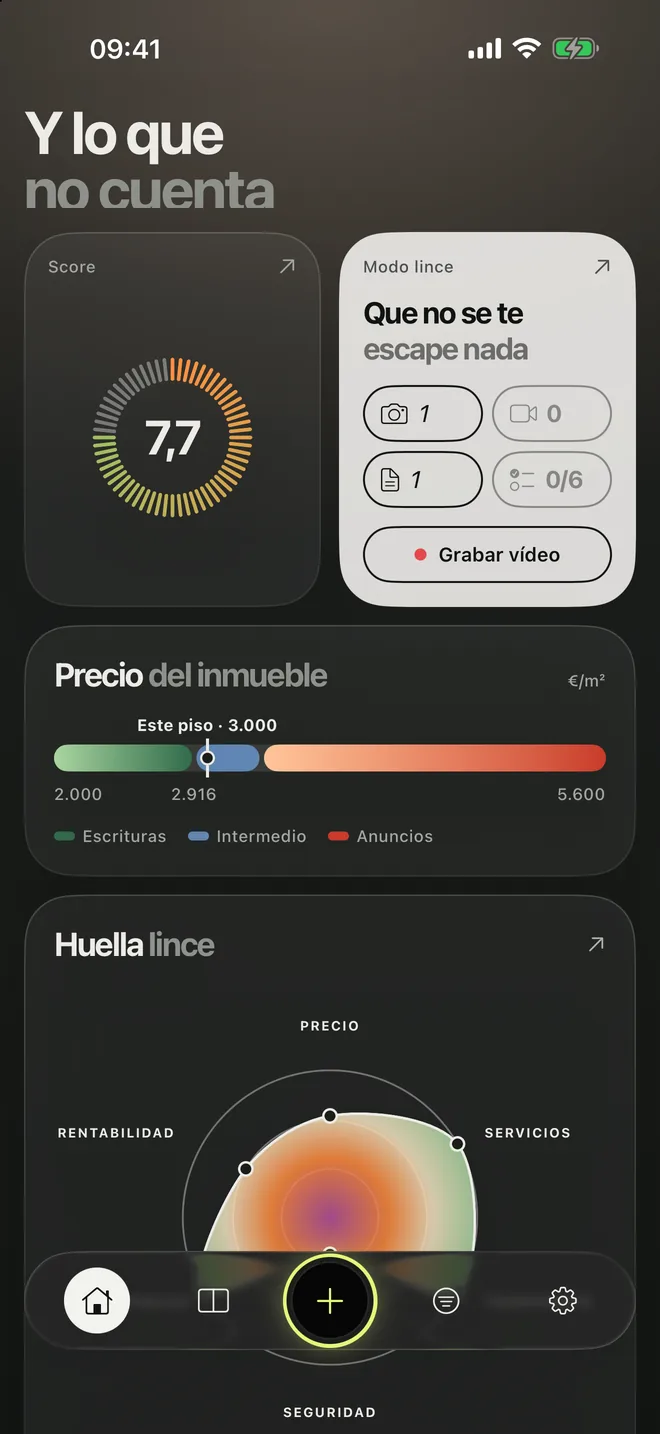 Linceas en el iPhone: la ficha de un piso con su score y el Modo lince